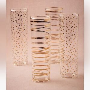 BHLDN | Set of 4 Champagne Flutes | gold